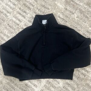 Black Half-Zip Sweater